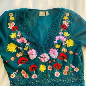 ASOS, US6 Green Boho Dress